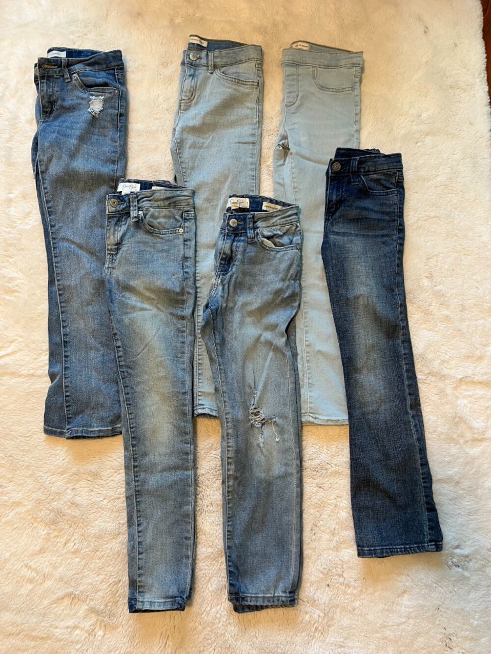 Bundle of 6 Jeans Size Girl 10 | Levi's + Jessica Simpson (NWOT)